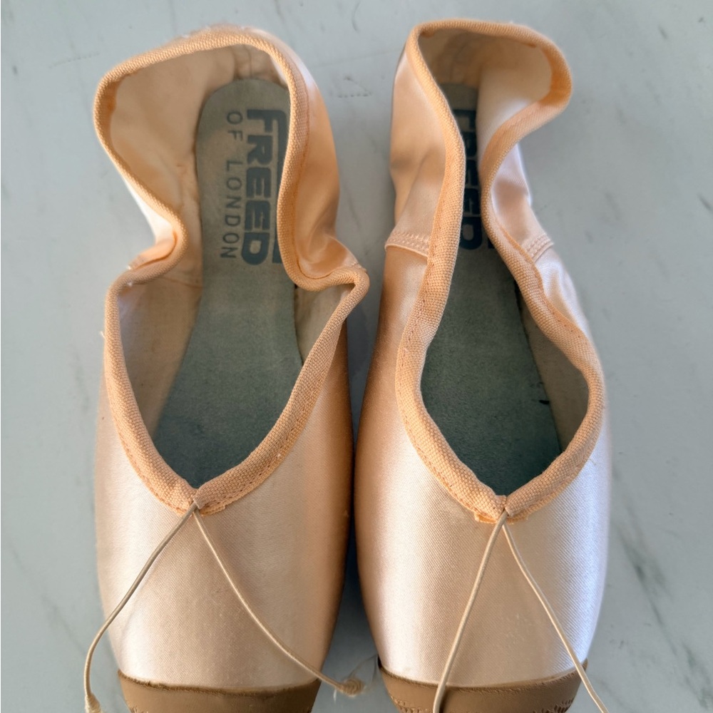Freed of London Peach Satin Ballet Flats